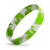 White / Lime Green Swirl