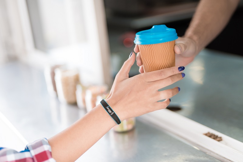 RFID wristbands can be used as a cashless payment method