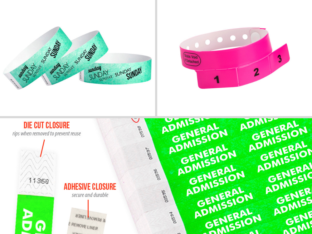 security wristbands for events