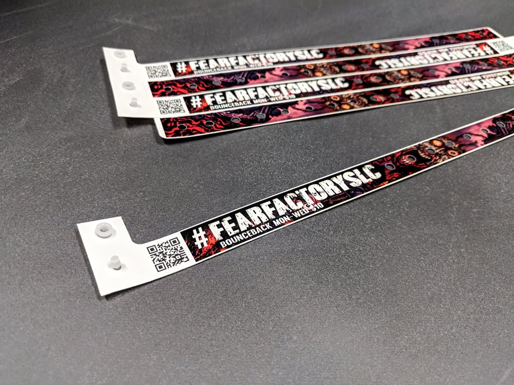 Plastic Wristbands with QR Codes