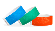 1" Tyvek Solid Wristbands