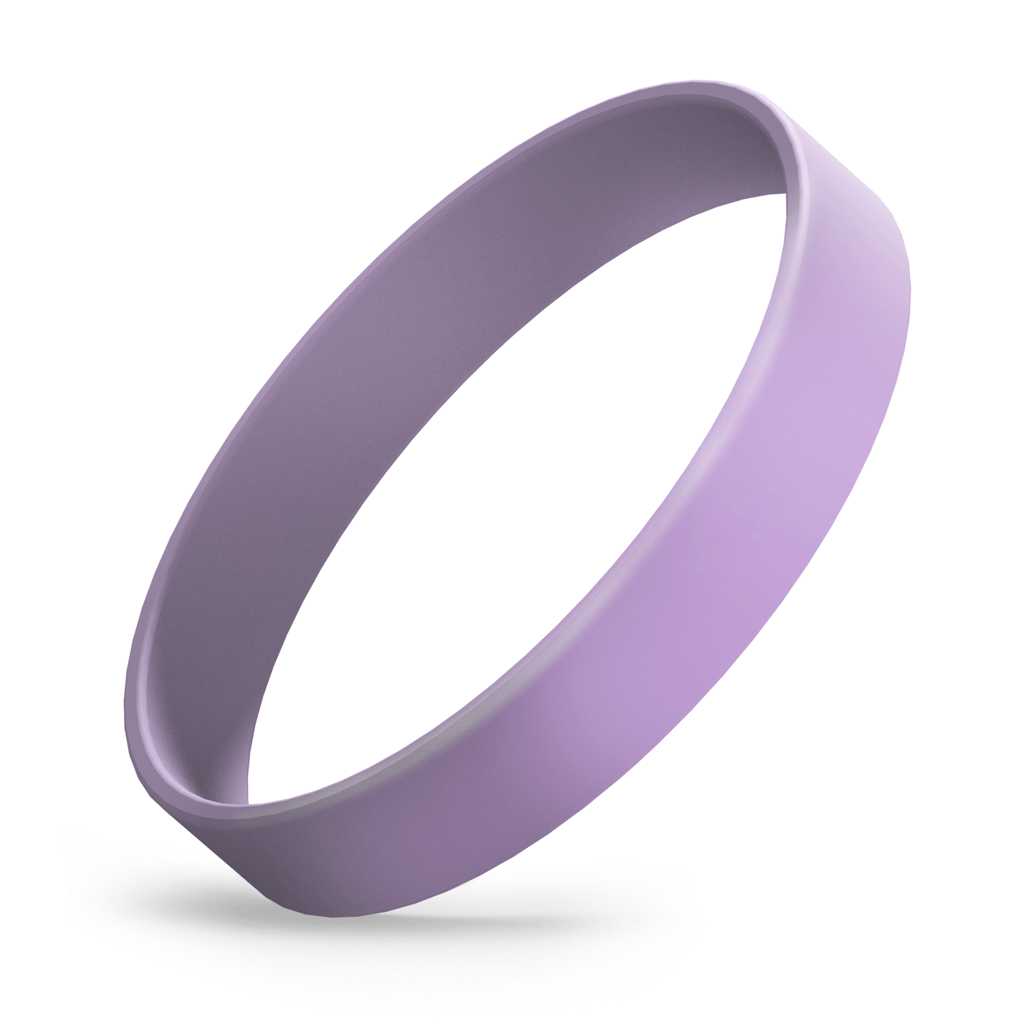 Custom Debossed (Lavender) Silicone Wristbands - Rubber Bracelets