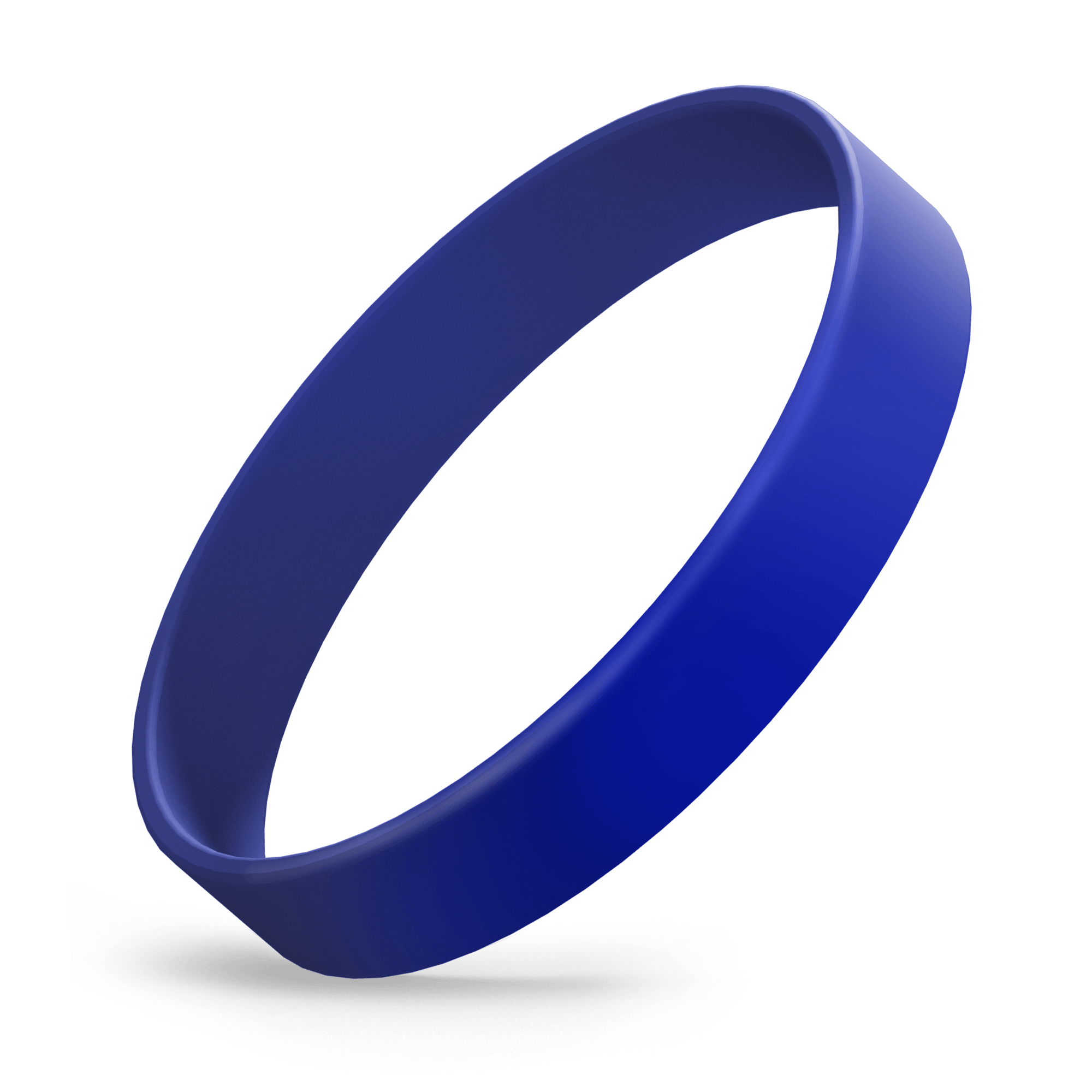 Custom Embossed Printed (Reflex Blue) Silicone Wristbands - Rubber Bracelets by Wristband Resources