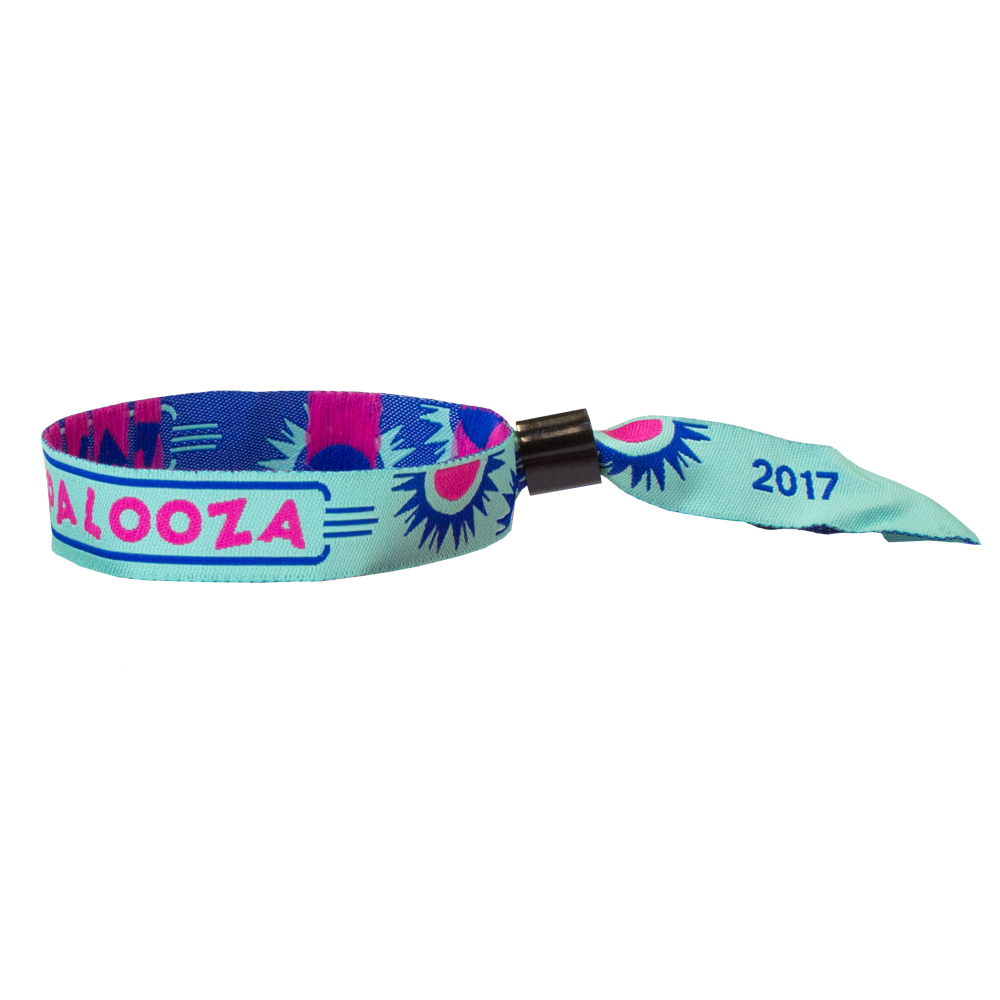 Printed cloth wristbands on sale