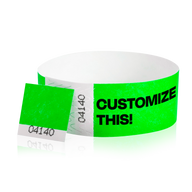 Wide Custom Voucher Tyvek® Wristbands
