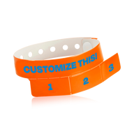Custom 3-Tab Tear-Off Vinyl Wristbands