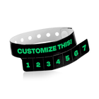 Custom Regular Cash Tag - 7 Tab Vinyl Wristbands