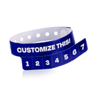 Custom Regular Cash Tag - 7 Tab Vinyl Wristbands