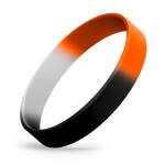 White / Black / Orange Segmented