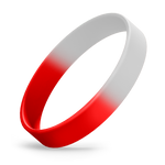 White / Red Segmented