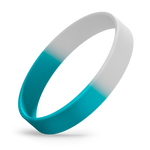 White / Teal Segmented