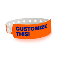 Custom Wide Vinyl Wristbands