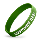 Embossed Printed - Custom Adult Silicone Wristbands
