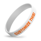 Embossed Printed - Custom Adult Silicone Wristbands