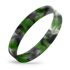 White / Black / Green Swirl