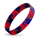 Red / Black / Blue Swirl