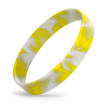 White / Yellow Swirl