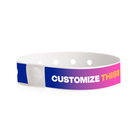Custom Full Color Plastic Wristbands