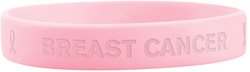 Pink Breast Cancer Silicone Wristband