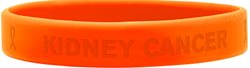 Orange kidney cancer silicone wristband