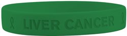Liver-Cancer_Forest-Green_edited.jpg Green liver cancer silicone wristband