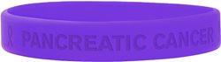 Purple pancreatic cancer silicone wristband