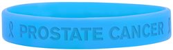 Light blue prostate cancer silicone wristband