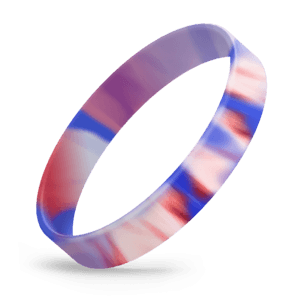 Red / Reflex Blue / White Swirl