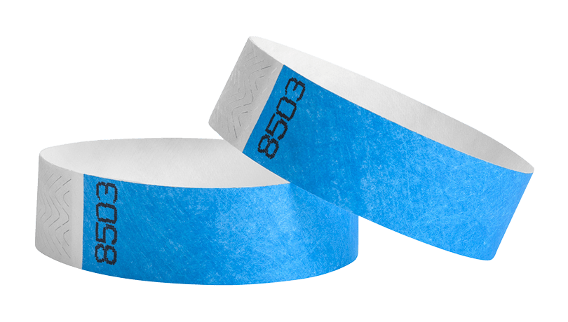 1000 Star Consecutive 3/4" Tyvek Wristbands