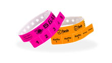 tabbed wristbands