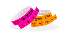Plastic Wristbands for Events with Snap Closure