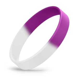 White / Lavender Segmented