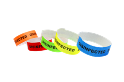 Disinfected Tyvek Wristbands