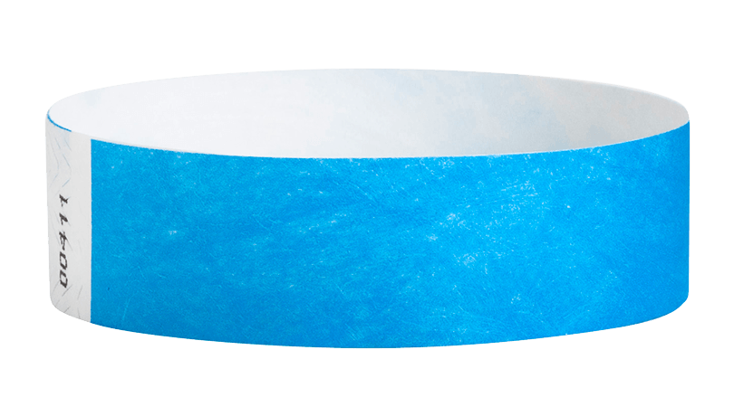 3/4&quot; Tyvek&#174; Wristbands (Neon Blue)