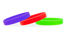 Stock silicone wristbands