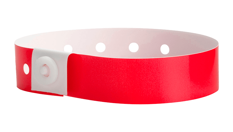 Plastic Wristbands for Events with Snap Closure