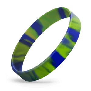 Reflex Blue / Lime Green Swirl