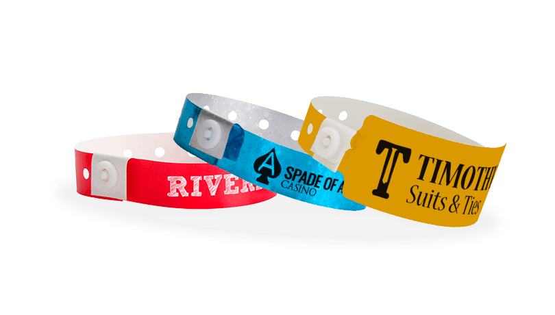 Can be customised navy blue Pack of 100 plastic//vinyl waterproof wristbands for events