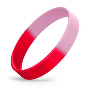 Red / Light Pink Segmented