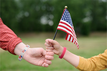 memorial day silicone bracelets