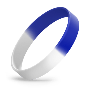 White / Reflex Blue Segmented