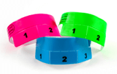 Vinyl Wristbands 3 Tab Cash Tag
