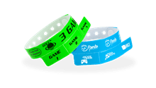 wristbands with tabs